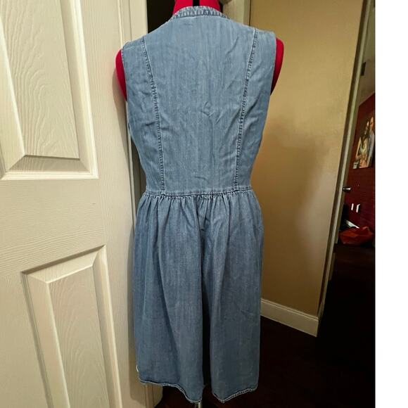 Denim Sleeveless Dress - Picture 2 of 9